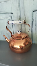 VTG Midcentury  TAYEE Copper Cattle w/Ceramic Handles never used Taiwan w/papers picture