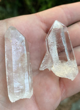 Pair Of Starbrary Quartz Crystals | 8 Sided | Penetrator | Corinto, Brazil picture