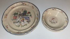 International Chit Chat Dinner Plate And Bowl Set Super Rare Find picture