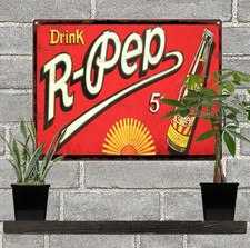 R Pep Cola Soda 5 Cent Vintage Look Advertising Metal Sign 9 x 12 60057 picture