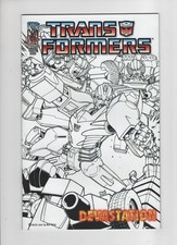 TRANSFORMERS DEVASTATION #2 RI Retailers Incentive Sketch 1:10 Variant IDW 2007 picture