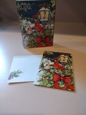 Lang ~ Light And Joy PETITE Christmas Cards ~ Cardinals/Lamp Post ~ Winget NEW picture
