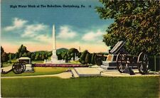 Vintage Postcard - High Water Mark Of Rebellion Gettysburg PA Linen Un-Posted picture