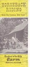 1970's Horseback Riding At Shepherd Of The Hills Farm Brochure picture
