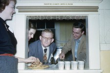 Kodak Slide 1950s Red Border Kodachrome Consession  No Cigarette Butts On Floor picture