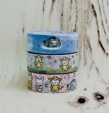 x3 Lot NEW MMS Marshmallow Studio Neverending Bounce Dandelion Pooh Washi Tape picture