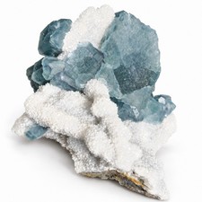 Cubic Fluorite In Calcite Specimen 374g - USA picture