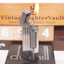 Dunhill Lighter Palladium 4 LINE Pattern _Ultrasonically Cleaned_Working picture