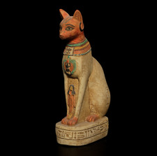 Egyptian Artifacts Unique Egyptian Pharaonic Statue Egyptian Goddess Bastet BC picture