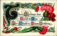 Postcard Vintage Birthday Postcard picture