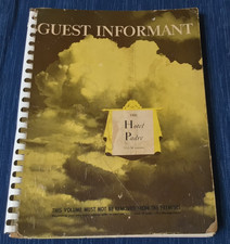 Vtg 1955 The Padre Hotel Bakersfield California Guest Informant Information Book picture