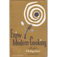 Vintage Hotpoint Electric Range Use and Care Guide Manual Retro Kitchen Ephemera picture