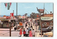 Redondo Beach California CA Vintage Postcard Main Entrance To Fisherman's Wharf picture