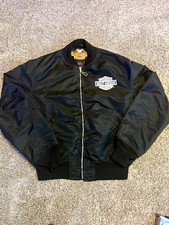 Vintage Harley Davidson Bomber Jacket Large 95th Anniversary 1998 Black picture