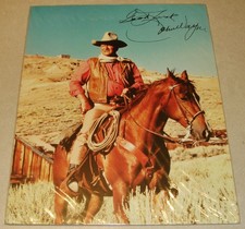 Western Legends Never Die John Wayne on his Horse- Collectible Pic/Print 14x11 picture