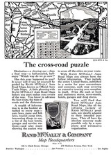 1925 Rand McNally: Cross-Road Puzzle Vintage Print Ad picture