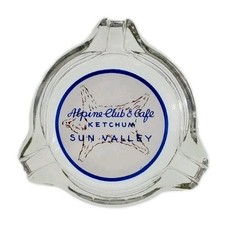 Vintage Ashtray / Alpine Club (Casino) & Cafe / Ketchum Idaho (Hemingway's Hang) picture
