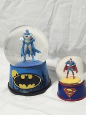 Rare Westland Batman Skyline And Superman Snow Globes picture