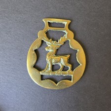 English HORSE BRASS Medallion, HARNESS-BRIDLE Ornament 