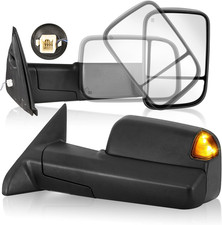 Pair Power Heated Tow Mirrors Compatible with 2002-2008 Dodge Ram 1500, 2003-200 picture