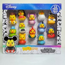 Disney Duckalooz 12 Piece Multipack Rubber Ducks Mickey Stitch Toy Set picture
