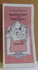 Undated Pittmon's Street Map of Baker City and Baker County, Oregon picture