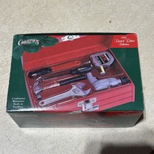Vintage 1998 Mr. Christmas Craftsman Miniature Tools in Toolbox Ornament NIB picture