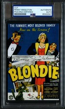 Penny Singleton signed autograph 3.5x5 Actress: Blondie Custom Cut PSA Slabbed picture