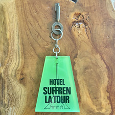 Vintage 1970s / 1980s Mid Century Hotel Suffren La Tour Hotel Key Paris France picture