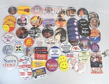 80s 90s Walmart Promo Pin Lot 50+ Music Country Rock Garth Brooks Beatles Hanson picture