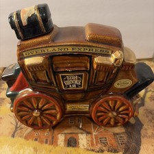 Vintage Ezra Brooks Overland Stagecoach Decanter Whiskey Wagon Western Coach picture