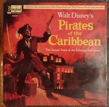 Vintage Pirates of the Caribbean Vinyl Disneyland 3937 Yellow Center picture