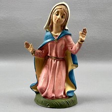 Vintage 3.5” Mary Figurine Depose Italy Religious picture