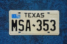 1975 1976 TEXAS License Plate # DQR - 555 picture