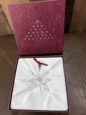 VTG 1991 Swarovski Crystal Holiday Ornament 1st Annual Star Giftware Suite MIB picture
