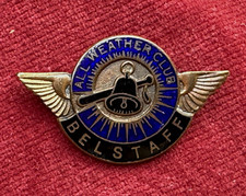 1930s Belstaff All Weather Club Enamel Badge Pin - VERY RARE picture
