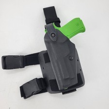 OLDGEN Safariland 6004-73 SLS Tactical Holster LH Leg Shroud Black Beretta 92 M9 picture