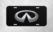 New For Infiniti Simulated Carbon Fiber License Plate Auto Car Tag picture