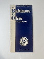 Vintage B&O Railroad 1955 Passenger Timetable 42-Page Booklet MINT picture