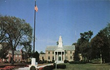 Teaneck Municipal Building NJ New Jersey City Hall Vtg Postcard 27A picture