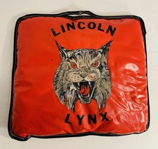 VTG 1973 Lincoln High School Lynx Vinyl Stadium Seat Cushion Seattle WA Sports picture