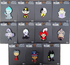 JOBLOT 11x OFFICIAL LOUNGEFLY X DISNEY VILLAINS CHIBI ENAMEL PINS BRAND NEW picture