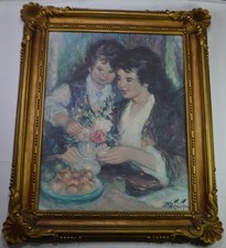 Large Vintage Syroco Ornate Gold MCM #3331 1978 Framed Wall Print 30