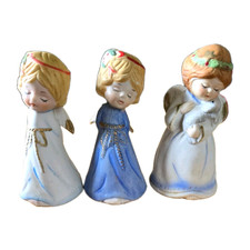 Vintage 1978 Jasco Taiwan Merri-Bells Angels Set Of Three. picture