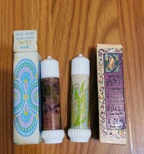 2~VINTAGE 60’s AVON PERFUMED DEMISTIK~ Lily Of The Valley & Lilac~New Never Used picture