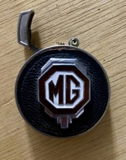 VTG Round 60’s-70’s Lighter with MG Car Emblem-Pre-Owned Non-Working Condition picture