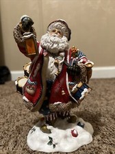 American FLAG Wielding Santa  “Let Freedom Shine” Santa Clause FIGURINE #33503 picture