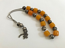 Vintage amber bakelite rosary picture