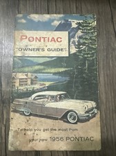 Vintage Pontiac 1956 Owners Guide Booklet Genuine Made in the USA picture