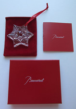 Baccarat Crystal Noel Clear Holiday Ornament 2020 2813874 NEW BOX  & CASE $110 picture
